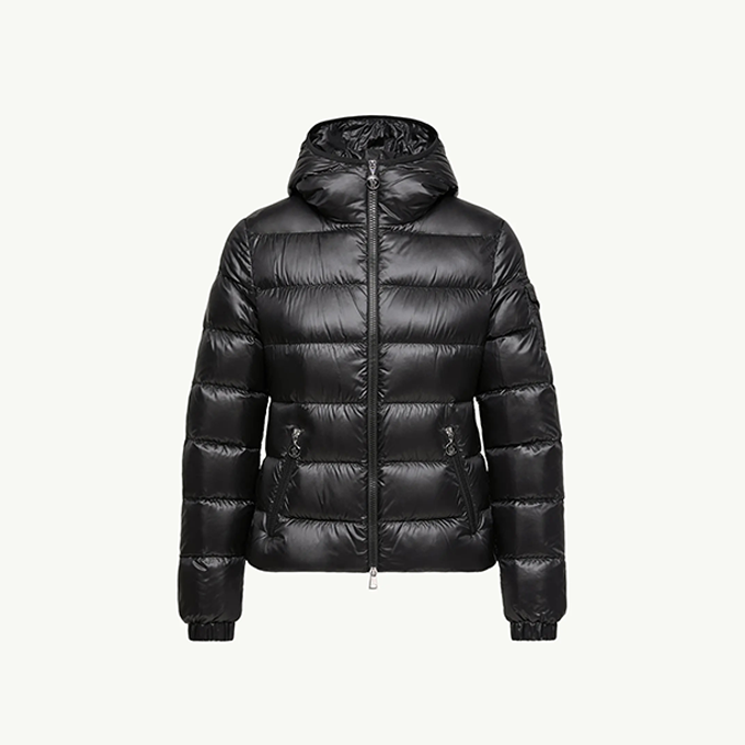moncler glesse hooded short down jacket